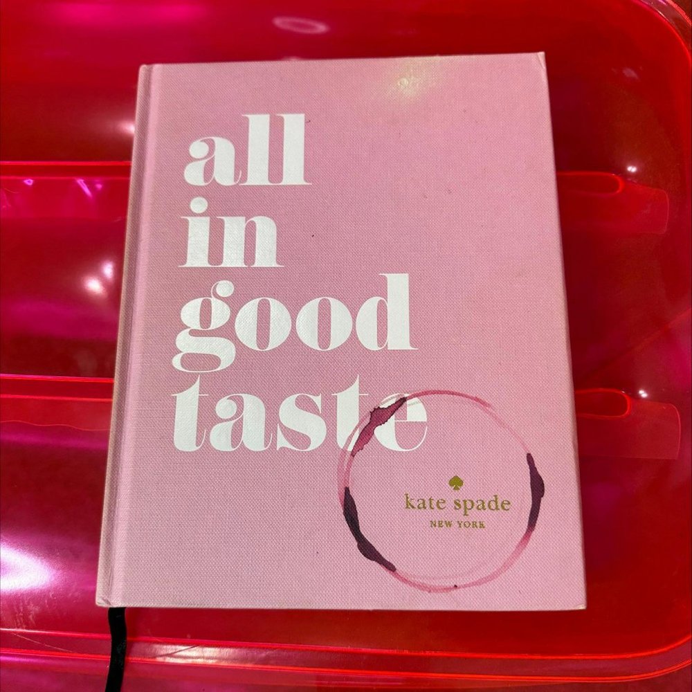 KATE SPADE ALL IN GOOD TASTE BOOK